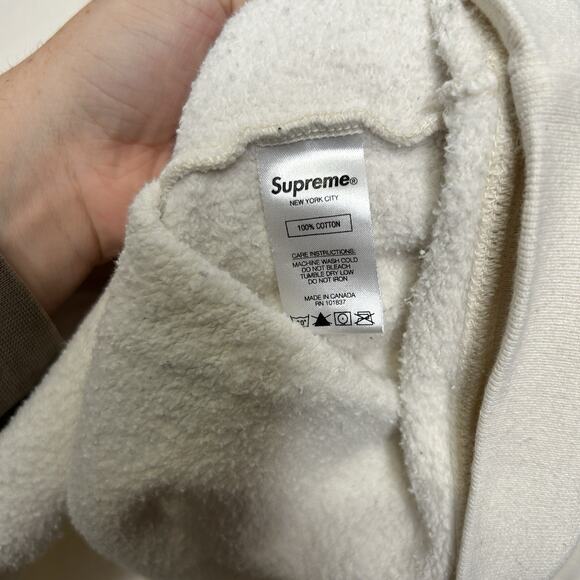 Supreme Restless Youth Hooded Sweatshirt “Natural” SS20 - Picture 10 of 11